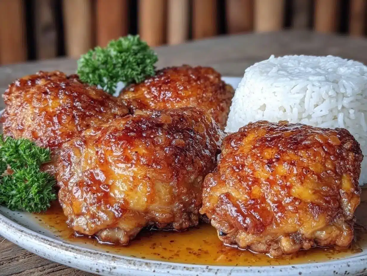 slow cooker honey garlic chicken thighs preparation steps
