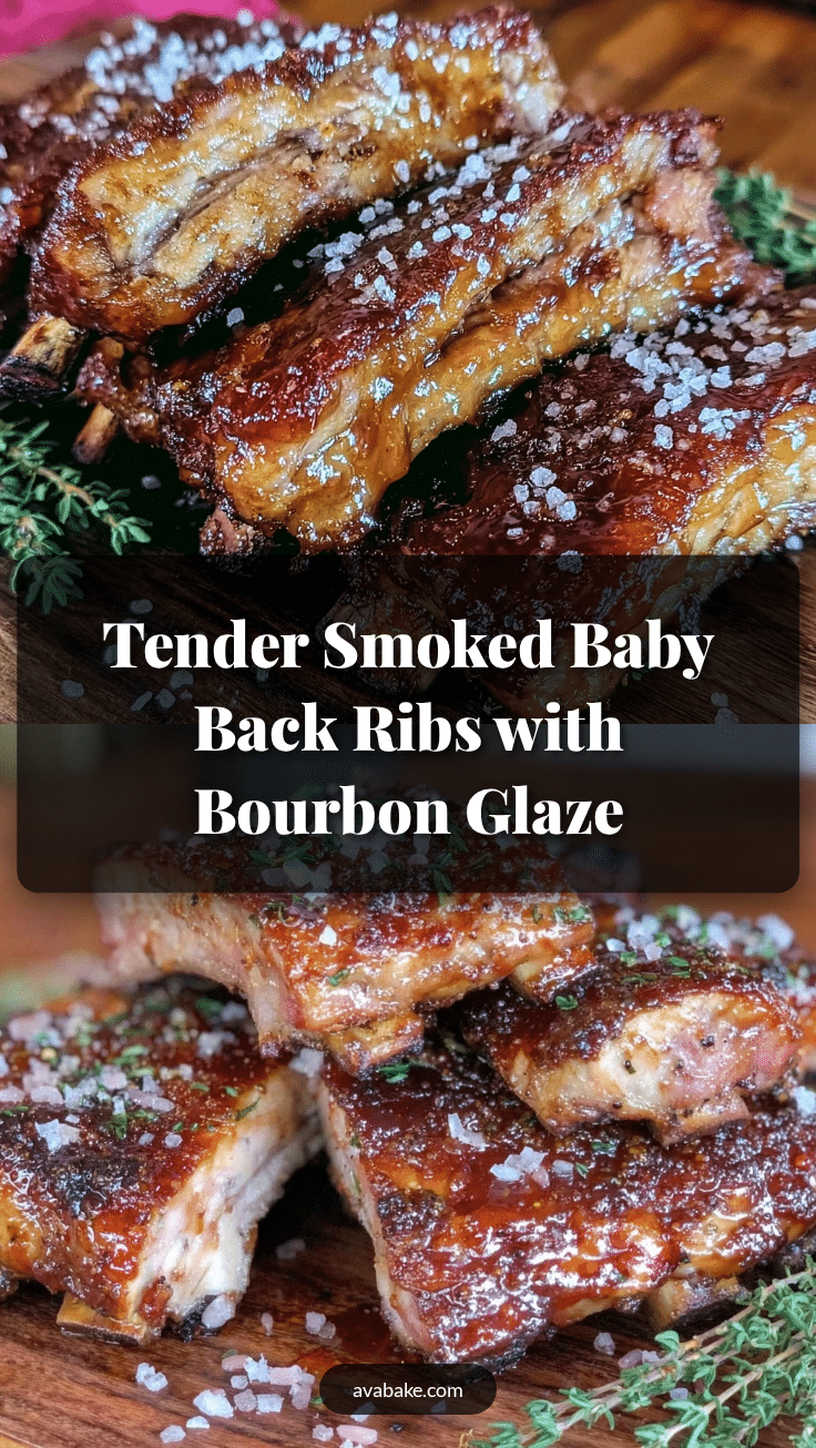smoked baby back ribs bourbon glaze recipe