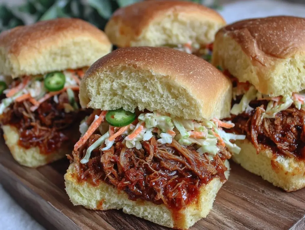 smoky chipotle bbq pulled pork sliders - featured image