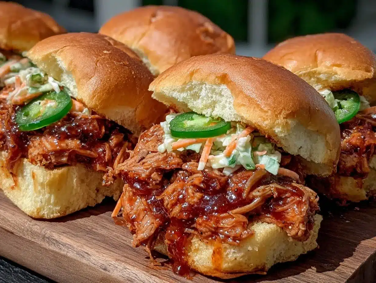 smoky chipotle bbq pulled pork sliders preparation steps