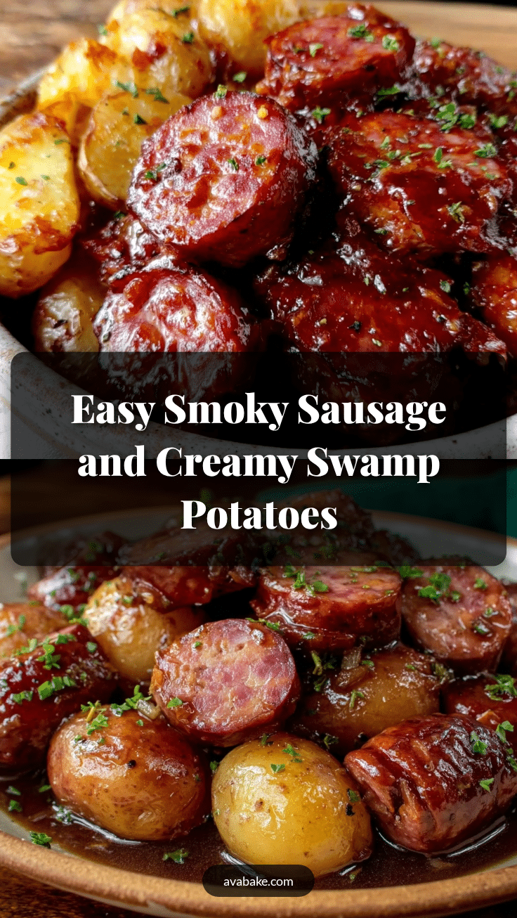 smoky sausage and creamy swamp potatoes recipe