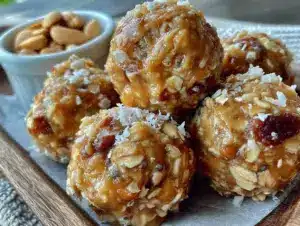 soft no-bake peanut butter oat energy balls - featured image