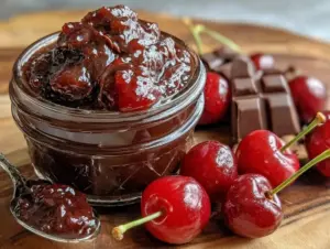sour cherry balsamic jam - featured image