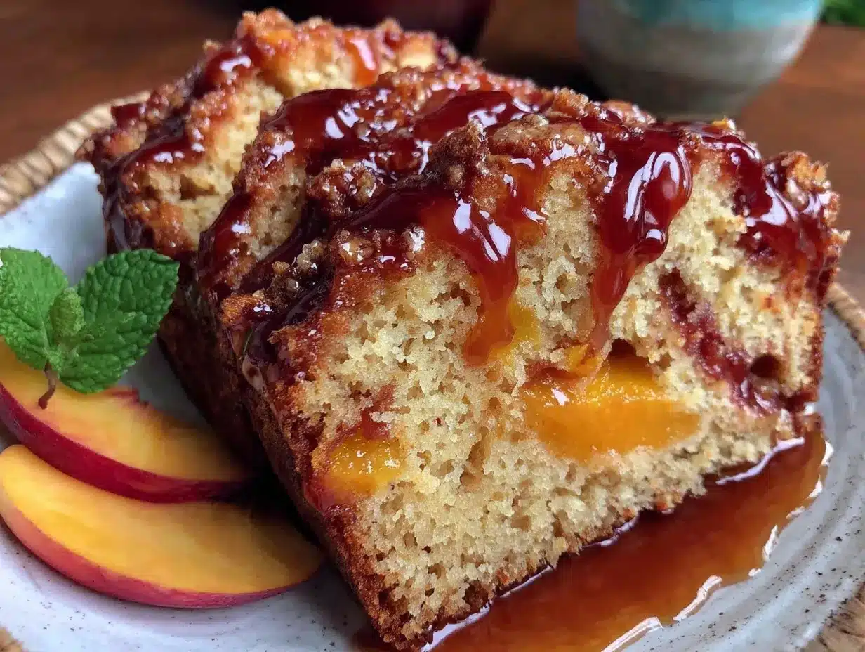 southern peach pound cake preparation steps