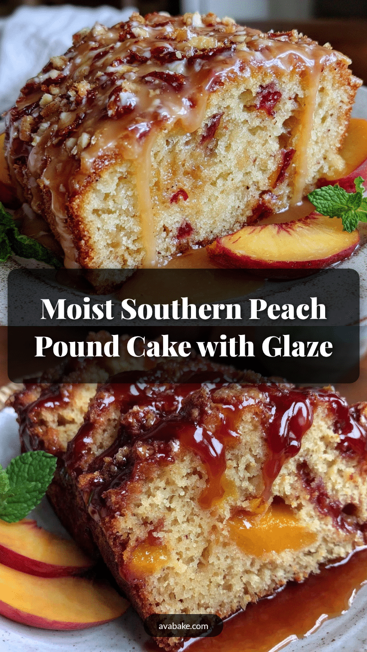southern peach pound cake recipe