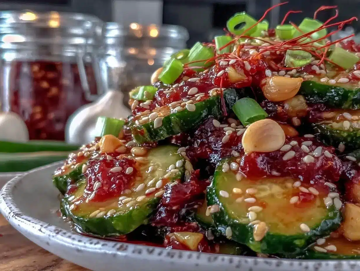 spicy crunchy korean cucumber salad preparation steps