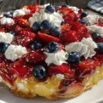 Stars and Stripes Fruit Pizza - featured image