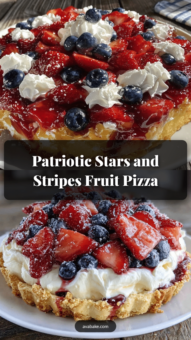 Stars and Stripes Fruit Pizza recipe