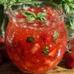 strawberry basil frozen daiquiri pitcher - featured image
