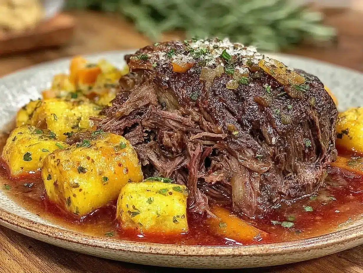 tender crockpot pot roast preparation steps