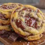 tender thick brown butter chocolate chip cookies - featured image