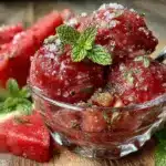 watermelon mint sorbet - featured image