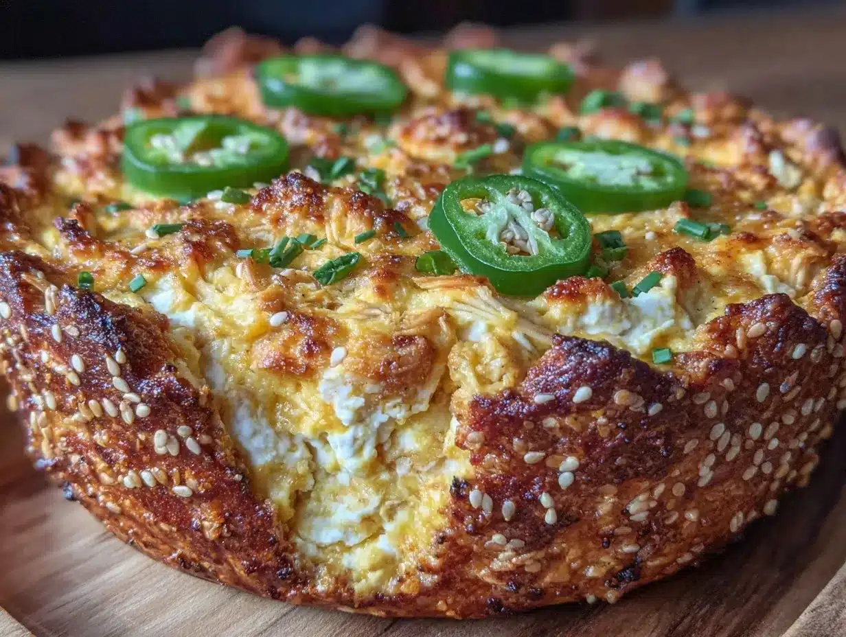 whipped feta buffalo chicken dip preparation steps