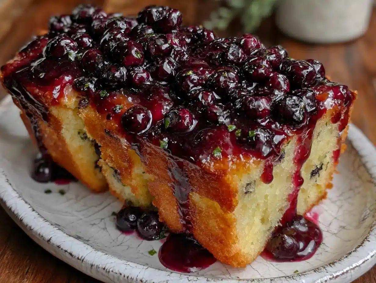 wild huckleberry lemon pound cake preparation steps