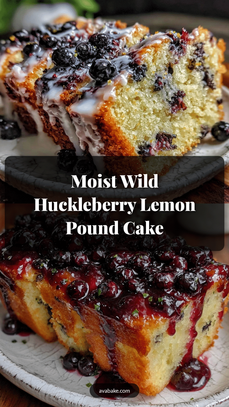 wild huckleberry lemon pound cake recipe