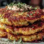 zucchini corn fritters - featured image